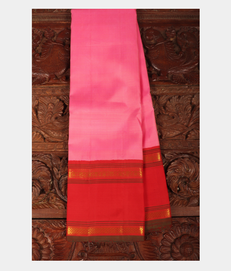 Pink Handwoven Kanjivaram Silk Saree T242668-image
