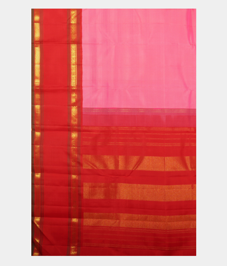 Pink Handwoven Kanjivaram Silk Saree T2426684