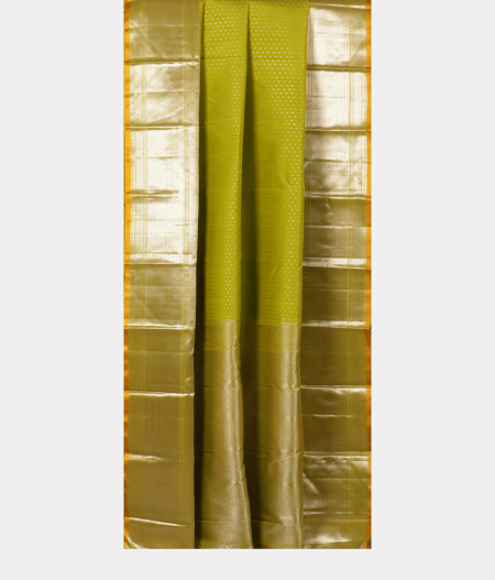 Green Handwoven Kanjivaram Silk Saree T2454282