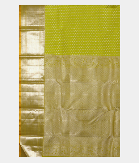 Green Handwoven Kanjivaram Silk Saree T2454284