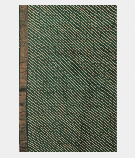 Green Tussar Printed Saree T2481823