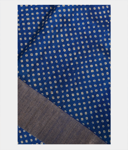 Blue Tussar Printed Saree T247497-image