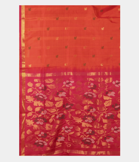 Orange Uppada Silk SareeT2460294