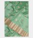 Bluish Green Chaniya Silk Saree T2487171