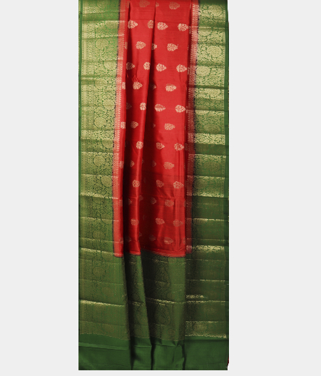 Red Chaniya Silk Saree T2480022