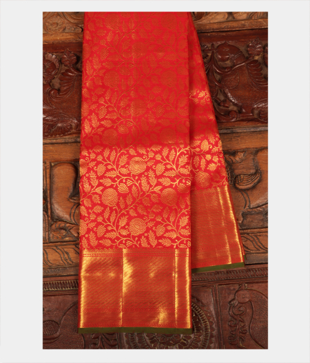 Red Handwoven Kanjivaram Silk Saree T246781-image