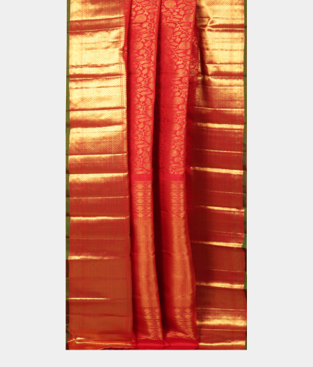 Red Handwoven Kanjivaram Silk Saree T2467812