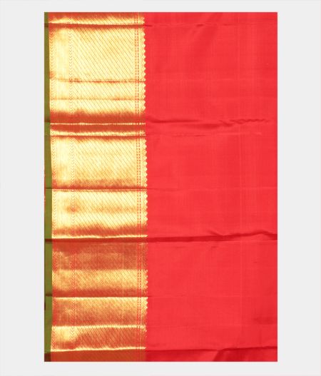 Red Handwoven Kanjivaram Silk Saree T2467813