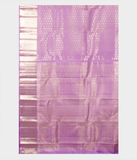 Lavender Handwoven Kanjivaram Silk Saree T2488834