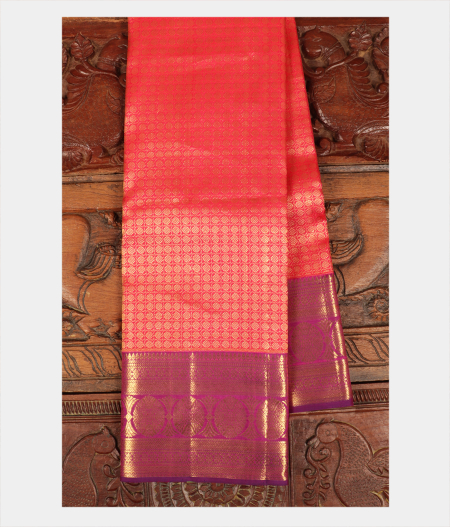 Red Handwoven Kanjivaram Silk Saree T246932-image