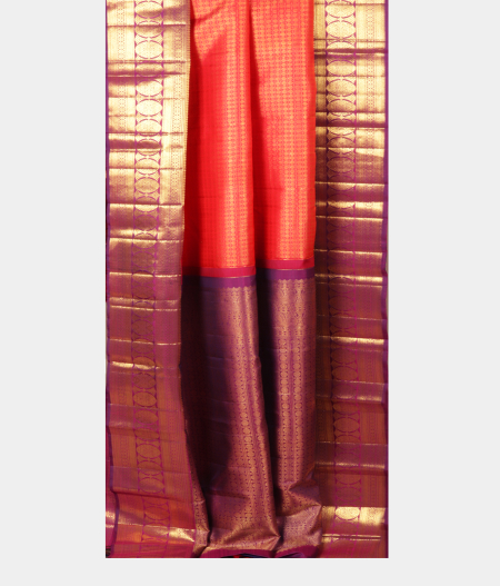 Red Handwoven Kanjivaram Silk Saree T2469322