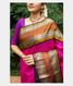 Pinkish Magenta Handwoven Kanjivaram Silk Saree T2454882
