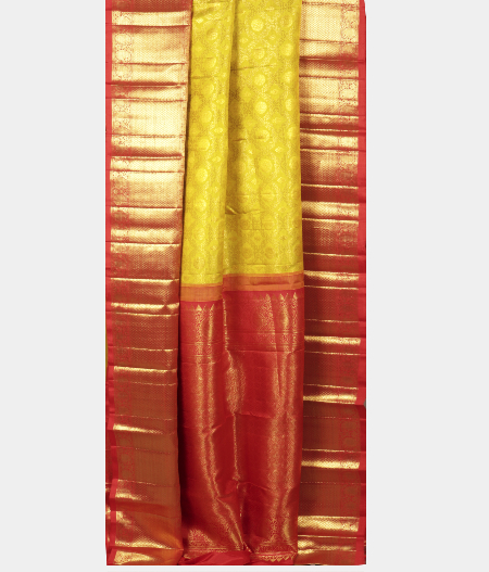 Green Handwoven Kanjivaram Silk Saree T2469412