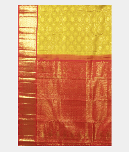 Green Handwoven Kanjivaram Silk Saree T2469414