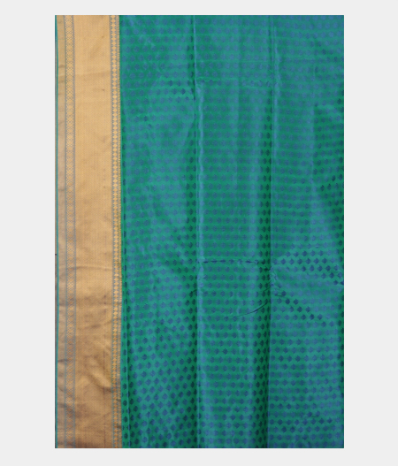 Bluish Green Soft Silk Saree T2483413