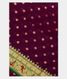 Purple Banaras Georgette Silk Saree with Paithani Border T2442681