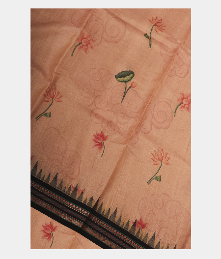 Peach Vidarbha Tussar Saree T248980-image