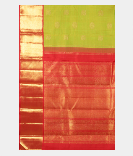 Green Handwoven Kanjivaram Silk Saree T2119844