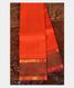 Orange Handwoven Kanjivaram Silk Saree T2390491