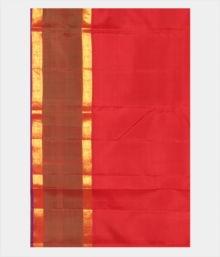Orange Handwoven Kanjivaram Silk Saree T2390493