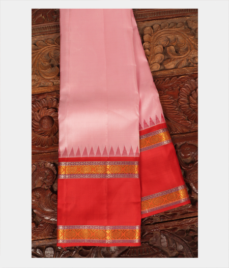 Candy Pink Handwoven Kanjivaram Silk Saree T249268-image