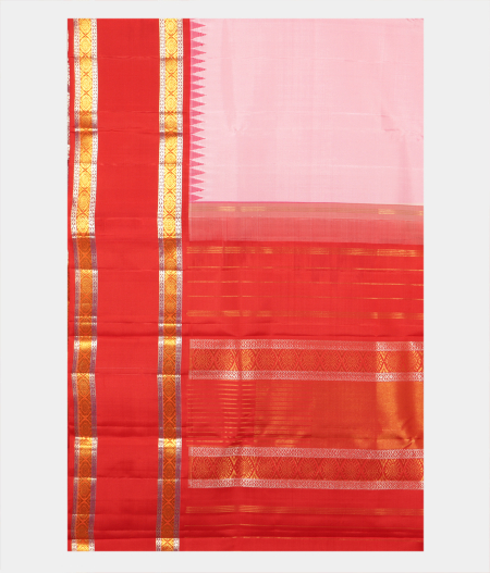 Candy Pink Handwoven Kanjivaram Silk Saree T2492684