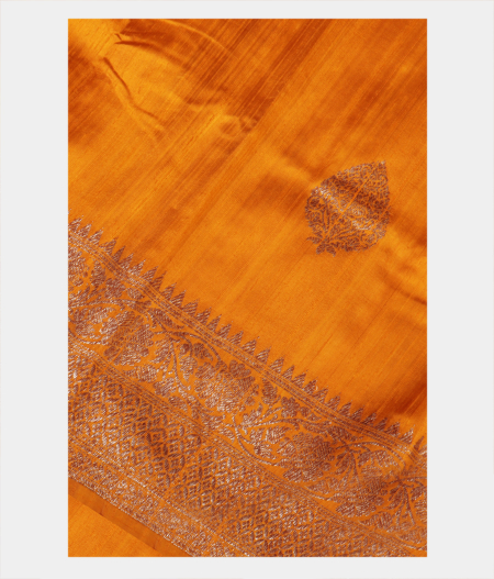Yellow Banaras Tussar Saree T248063-image