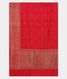 Red Banaras Tussar Saree T2392294