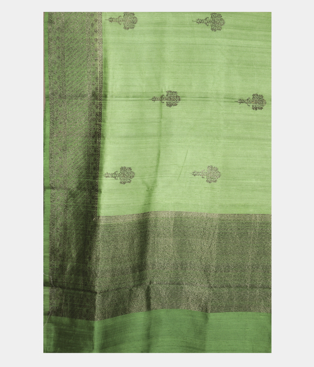 Green Banaras Tussar Saree T2480334