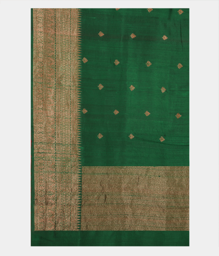 Green Banaras Tussar Saree T2392204