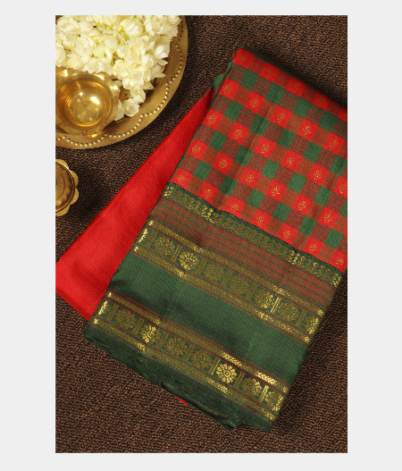 Red Handwoven Kanjivaram Silk Saree T217590-image