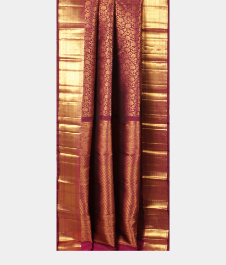 Purple Handwoven Kanjivaram Silk Saree T2467152