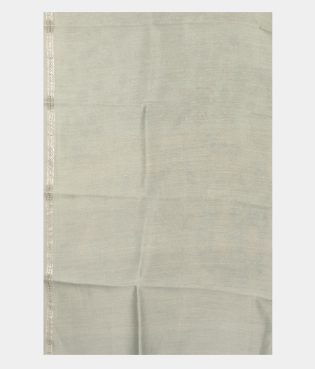 Bluish Grey Kora Organza Printed Saree T2489323