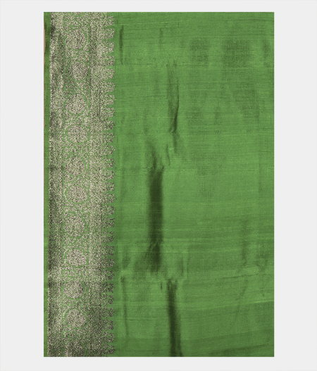 Green Banaras Tussar Saree T2479543