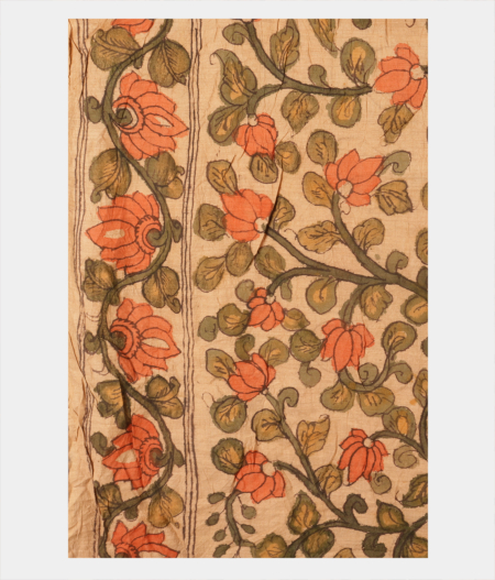 Magenta Bandhani Tussar Saree T2457413