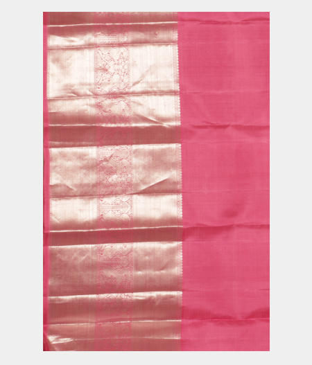 Pink Handwoven Kanjivaram Silk Saree T2385583
