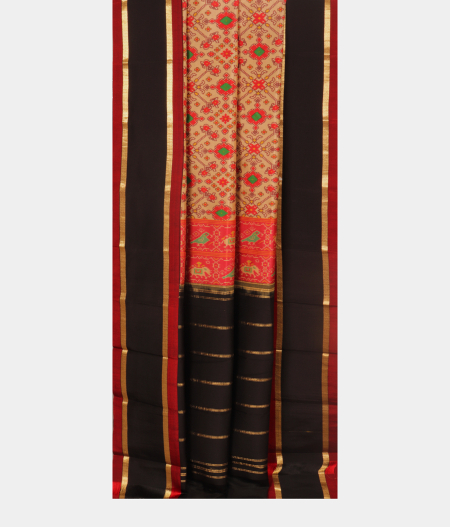 Beige Printed Soft Silk Saree T2482182