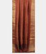 Rust Printed Raw Silk Saree T2315432