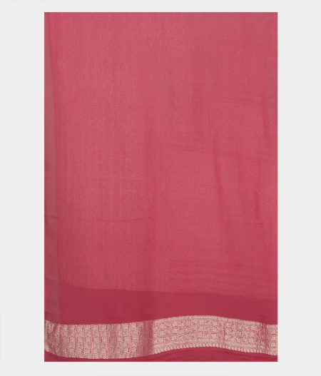 Bluish Green  Banaras Georgette Silk Saree  T2454863