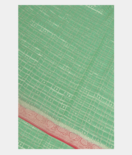 Green Banaras Georgette Silk Saree T245480-image