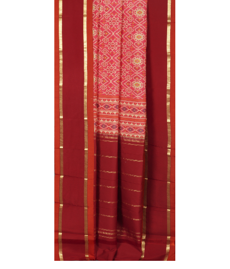 Pastel Red Printed Soft Silk Saree T2482152