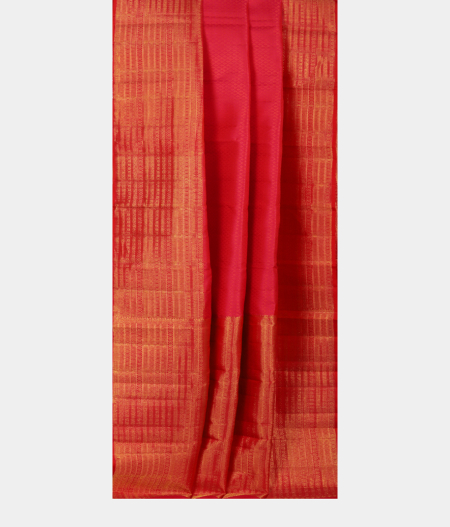 Pinkish Orange Handwoven Kanjivaram Silk Saree T2450742