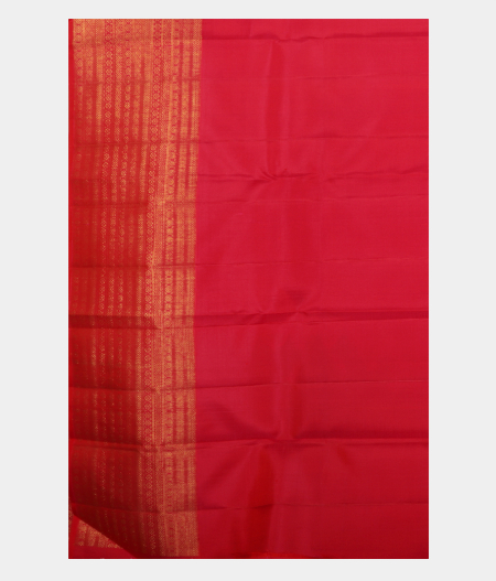 Pinkish Orange Handwoven Kanjivaram Silk Saree T2450743