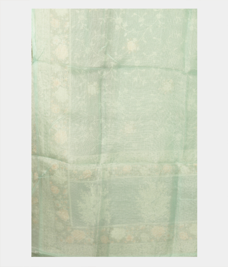 Light Blue  Silk Kota Embroidery Saree T2495093