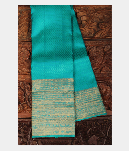 Blue Handwoven Kanjivaram Silk Saree T245083-image