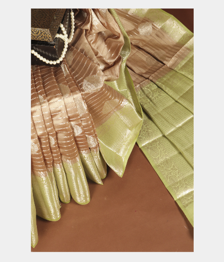 Beige Chaniya Silk Saree T248554-image