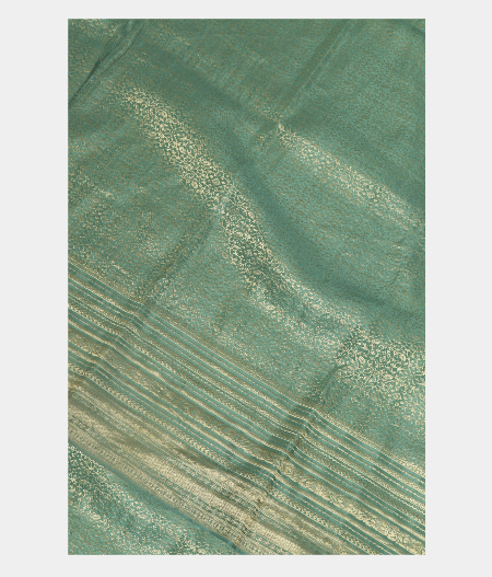Bluish Green Crepe Silk Saree T249378-image