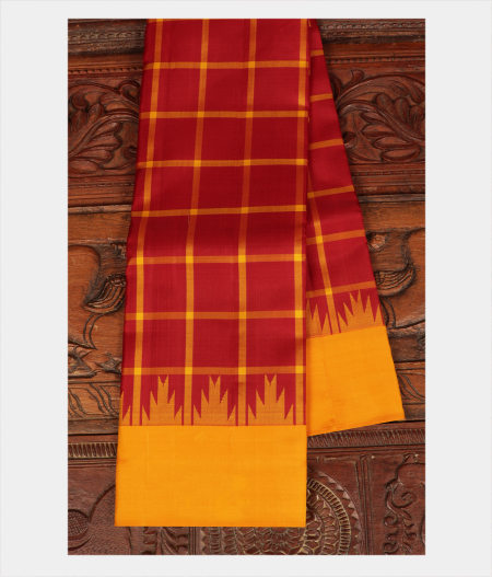 Maroon Handwoven Kanjivaram Silk Saree T243417-image