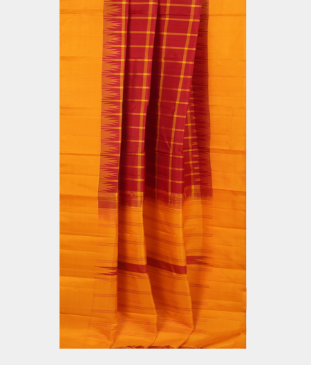 Maroon Handwoven Kanjivaram Silk Saree T2434172