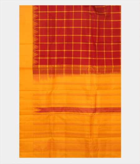 Maroon Handwoven Kanjivaram Silk Saree T2434174